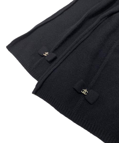 CHANEL（シャネル）CHANEL (シャネル) カシミヤマフラー ブラックの古着・服飾アイテム