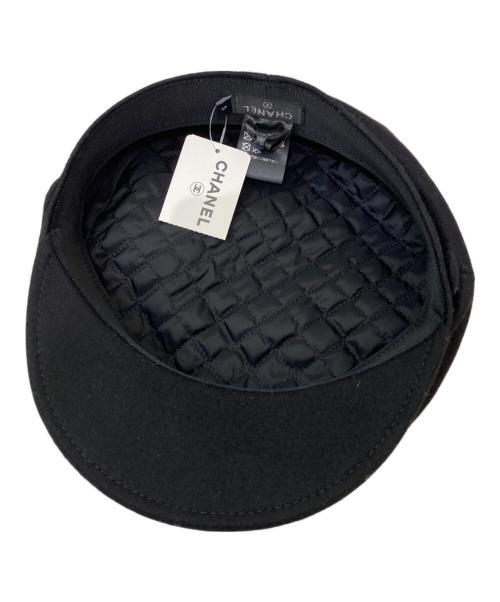 CHANEL（シャネル）CHANEL (シャネル) ココマークキャスケット ブラック サイズ:Sの古着・服飾アイテム