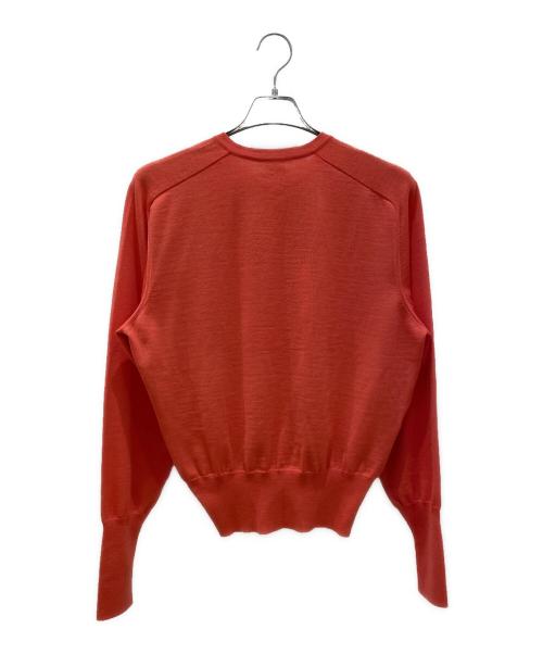 HERMES（エルメス）HERMES (エルメス) シルクブラウス/カーディガン レッド サイズ:42の古着・服飾アイテム