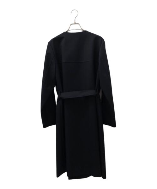 HYKE（ハイク）HYKE (ハイク) ノーカラーコート ブラック サイズ:3の古着・服飾アイテム