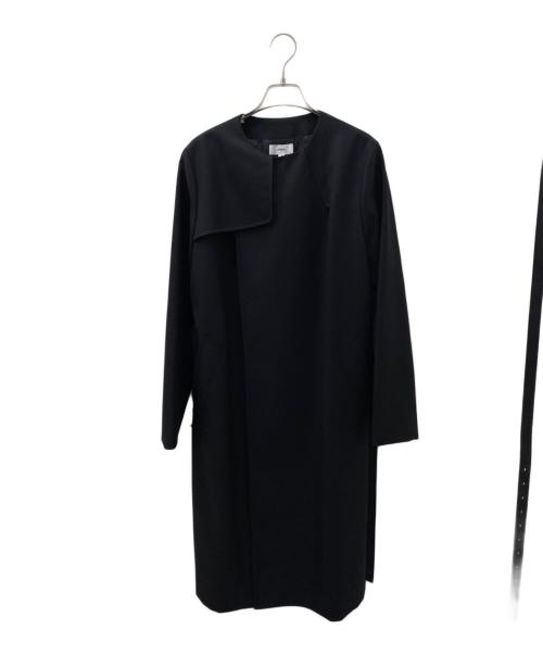 HYKE（ハイク）HYKE (ハイク) ノーカラーコート ブラック サイズ:3の古着・服飾アイテム