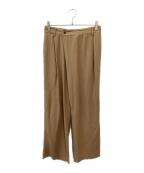 MUSE de Deuxieme Classeミューズ ドゥーズィエム クラス）の古着「リネン混パンツ」｜ブラウン