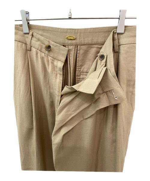 MUSE de Deuxieme Classe（ミューズ ドゥーズィエム クラス）MUSE de Deuxieme Classe (ミューズ ドゥーズィエム クラス) リネン混パンツ ブラウン サイズ:36の古着・服飾アイテム