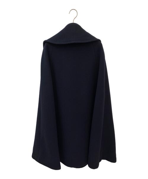 MADISON BLUE（マディソンブルー）MADISON BLUE (マディソンブルー) BIG P CAPE カシミヤ混ケープコート ネイビー サイズ:00の古着・服飾アイテム