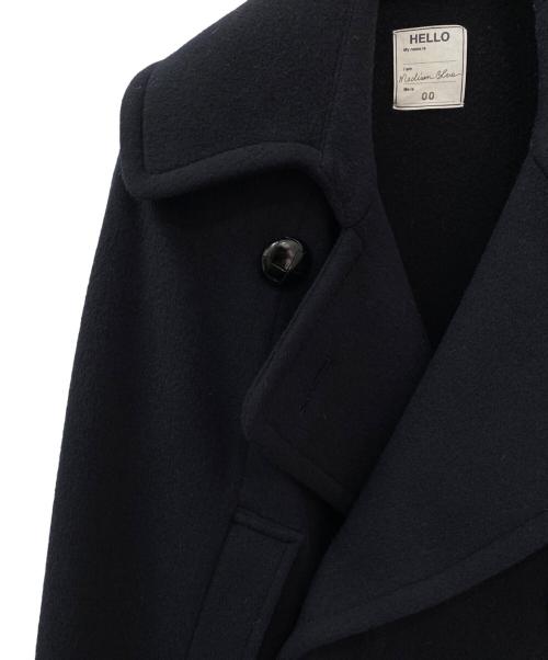 MADISON BLUE（マディソンブルー）MADISON BLUE (マディソンブルー) BIG P CAPE カシミヤ混ケープコート ネイビー サイズ:00の古着・服飾アイテム