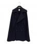 MADISON BLUE（マディソンブルー）の古着「BIG P CAPE カシミヤ混ケープコート」｜ネイビー
