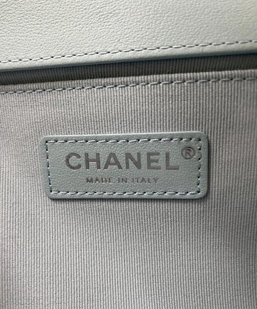 CHANEL（シャネル）CHANEL (シャネル) ボーイシャネル25 スカイブルー×シルバー金具 サイズ:25の古着・服飾アイテム