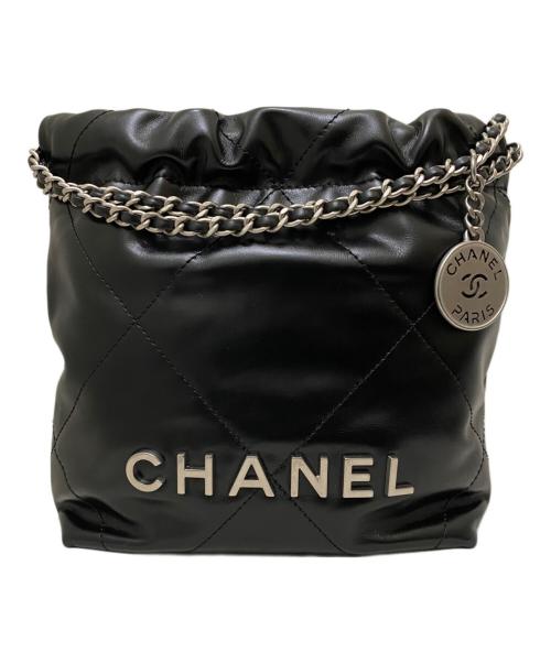 CHANEL（シャネル）CHANEL (シャネル) シャネル22 ミニ ブラック×シルバー金具 サイズ:ミニの古着・服飾アイテム