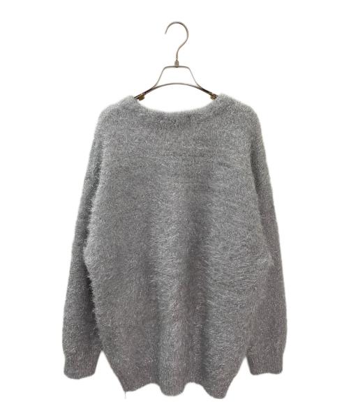 THIRD MAGAZINE（サードマガジン）THIRD MAGAZINE (サードマガジン) ラメニットカーディガン シルバー サイズ:9の古着・服飾アイテム