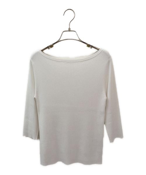 EVERYDAY I LIKE.（エヴリデイ アイ ライク）EVERYDAY I LIKE. (エヴリデイ アイ ライク) Eloise ボートネックニット ホワイト サイズ:Freeの古着・服飾アイテム