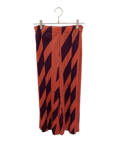 PLEATS PLEASE（プリーツプリーズ）PLEATS PLEASE (プリーツプリーズ) パンツ ピンク×パープル サイズ:1の古着・服飾アイテム