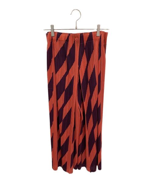 PLEATS PLEASE（プリーツプリーズ）PLEATS PLEASE (プリーツプリーズ) パンツ ピンク×パープル サイズ:1の古着・服飾アイテム