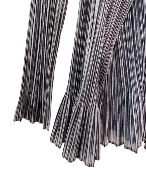 PLEATS PLEASE（プリーツプリーズ）PLEATS PLEASE (プリーツプリーズ) ボタンレスカーディガン グレー サイズ:3の古着・服飾アイテム