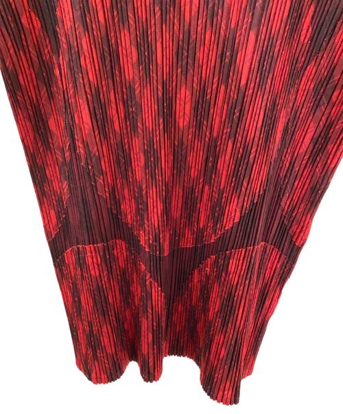 PLEATS PLEASE（プリーツプリーズ）PLEATS PLEASE (プリーツプリーズ) 半袖カットソー レッド サイズ:3の古着・服飾アイテム