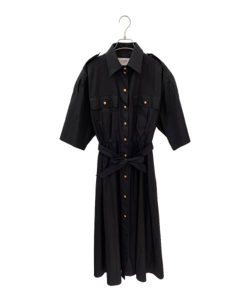 CELINE（セリーヌ）CELINE (セリーヌ) シャツワンピース ブラック サイズ:36の古着・服飾アイテム