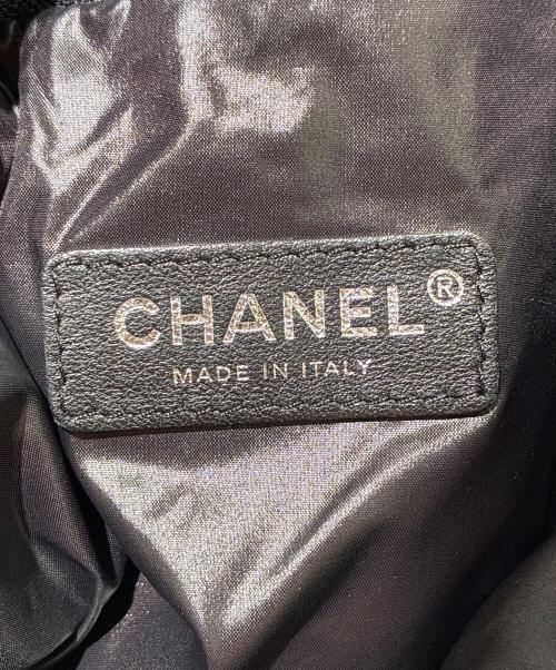 CHANEL（シャネル）CHANEL (シャネル) The Sea Nylon Backpack/ココマークナイロンバッグパック ブラック×ホワイトの古着・服飾アイテム
