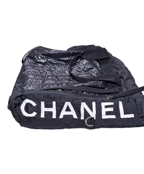 CHANEL（シャネル）CHANEL (シャネル) The Sea Nylon Backpack/ココマークナイロンバッグパック ブラック×ホワイトの古着・服飾アイテム