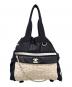 CHANEL（シャネル）の古着「The Sea Nylon Backpack/ココマークナイロンバッグパック」｜ブラック×ホワイト