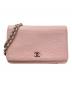 CHANEL（シャネル）の古着「カメリアチェーンショルダーバッグ」｜ピンク