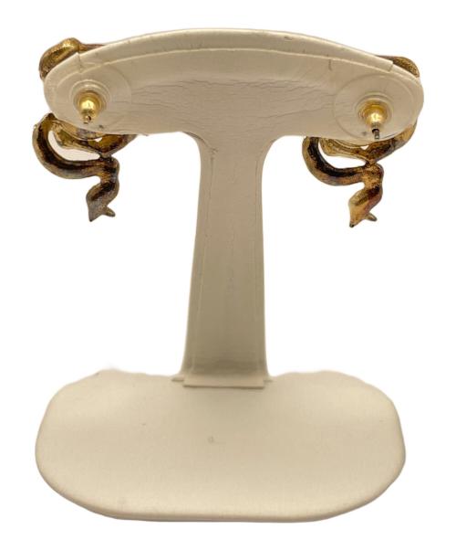 CHANEL（シャネル）CHANEL (シャネル) ストーン付ココマークピアス　2018年製 ゴールドの古着・服飾アイテム