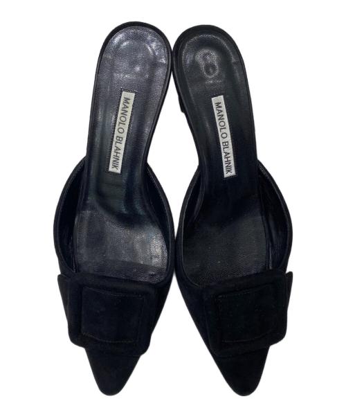 Manolo Blahnik（マノロブラニク）Manolo Blahnik (マノロブラニク) MAYSALEミュール ブラック サイズ:36 1/2の古着・服飾アイテム