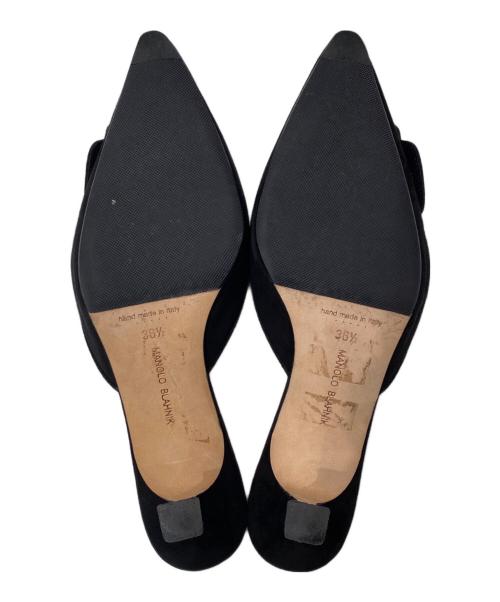 Manolo Blahnik（マノロブラニク）Manolo Blahnik (マノロブラニク) MAYSALEミュール ブラック サイズ:36 1/2の古着・服飾アイテム