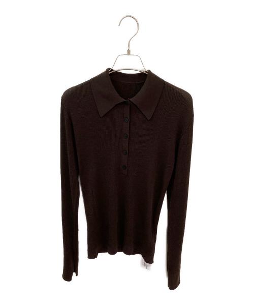 THE STORE byC（ザ ストア バイシー）THE STORE byC (ザ ストア バイシー) 【COCUCA】シアーリブニット ブラウン サイズ:Freeの古着・服飾アイテム