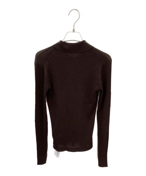 THE STORE byC（ザ ストア バイシー）THE STORE byC (ザ ストア バイシー) 【COCUCA】シアーリブニット ブラウン サイズ:Freeの古着・服飾アイテム