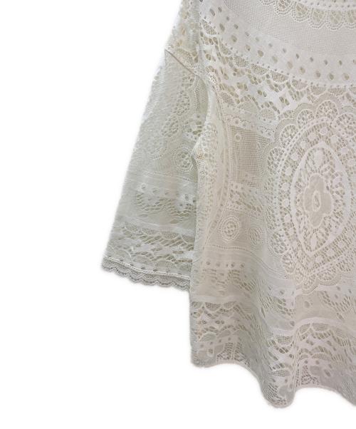 Chloe（クロエ）Chloe (クロエ) レースカットソー アイボリー サイズ:34の古着・服飾アイテム