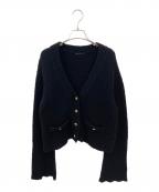 DEUXIEME CLASSEドゥーズィエム クラス）の古着「Classy カーディガン」｜ブラック
