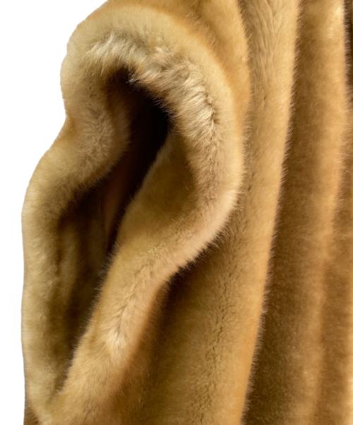 a point etc（アー ポワン ウテセ）a point etc (アー ポワン ウテセ) FAKE FUR VEST ブラウン サイズ:TUの古着・服飾アイテム