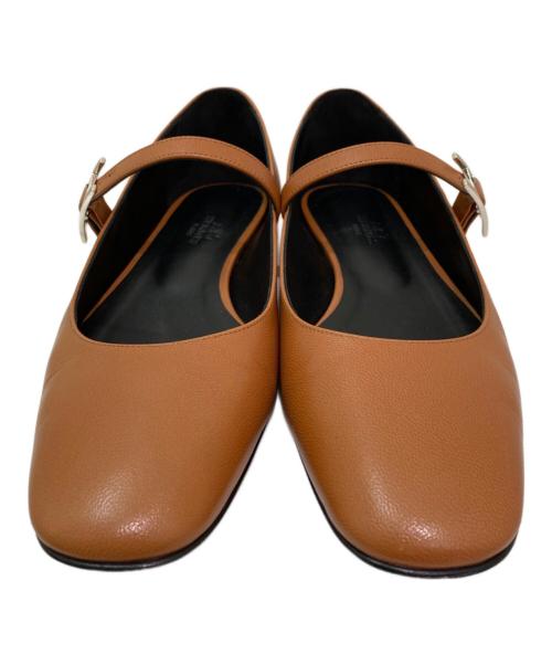 HERMES（エルメス）HERMES (エルメス) バレエシューズ 《ジェーン》 マロン・アルザン サイズ:38の古着・服飾アイテム