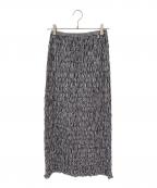 ne quittez pasヌキテパ）の古着「Poplin Shirring Skirt」｜ブラック