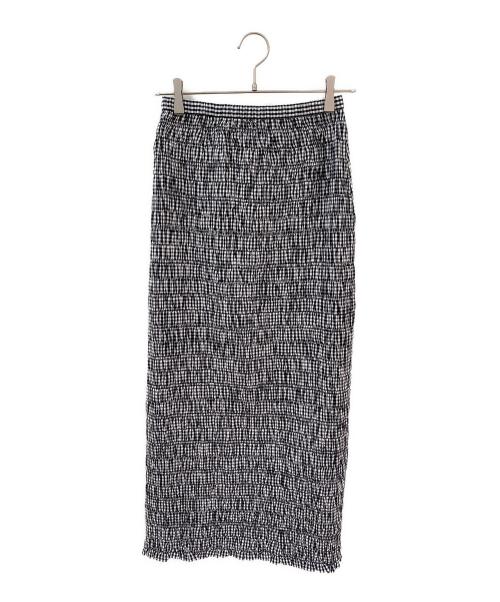 ne quittez pas（ヌキテパ）ne quittez pas (ヌキテパ) Poplin Shirring Skirt ブラック サイズ:Mの古着・服飾アイテム