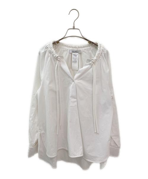 MaxMara（マックスマーラ）MaxMara (マックスマーラ) コットンブラウス ホワイト サイズ:34の古着・服飾アイテム