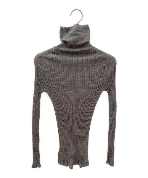 MADISON BLUE（マディソンブルー）MADISON BLUE (マディソンブルー) TURTLE NECK WIDE RIB グレー サイズ:00の古着・服飾アイテム
