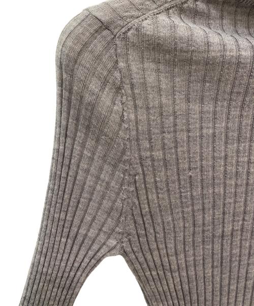 MADISON BLUE（マディソンブルー）MADISON BLUE (マディソンブルー) TURTLE NECK WIDE RIB グレー サイズ:00の古着・服飾アイテム