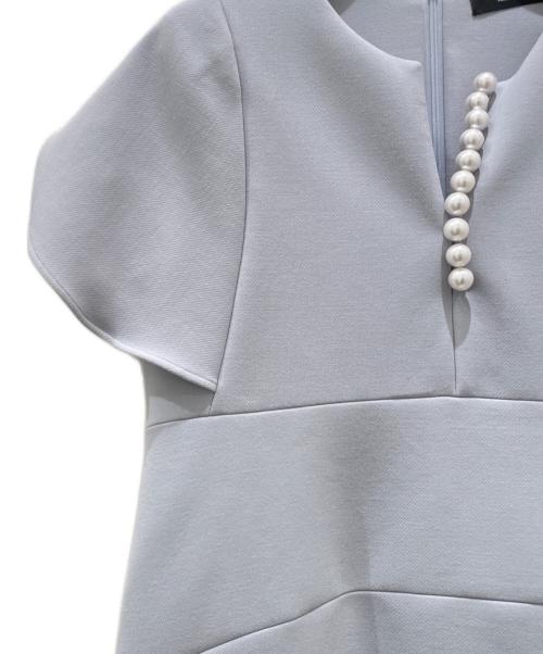 YOKO CHAN（ヨーコチャン）YOKO CHAN (ヨーコチャン) パールスリットライン ドレス スカイブルー サイズ:40の古着・服飾アイテム