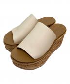 Chloeクロエ）の古着「ウェッジソールサンダル」｜アイボリー