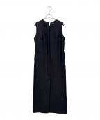 KEINA RITAケイナ リタ）の古着「Silk Wool Vent Dress KD241-026」｜ブラック