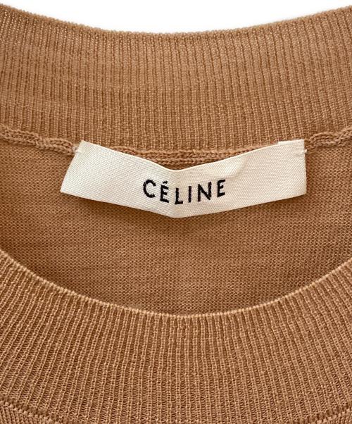 CELINE（セリーヌ）CELINE (セリーヌ) ノースリーブニット ブラウン サイズ:XSの古着・服飾アイテム