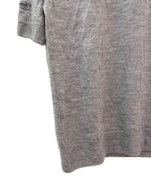 MADISON BLUE（マディソンブルー）MADISON BLUE (マディソンブルー) ニット WRIKLED CREW NECK H/S PO グレー サイズ:00の古着・服飾アイテム