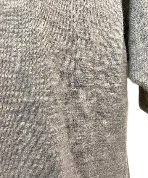 MADISON BLUE（マディソンブルー）MADISON BLUE (マディソンブルー) ニット WRIKLED CREW NECK H/S PO グレー サイズ:00の古着・服飾アイテム