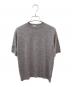 MADISON BLUE（マディソンブルー）の古着「ニット WRIKLED CREW NECK H/S PO」｜グレー