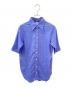 MADISON BLUE（マディソンブルー）の古着「HIGH COLLAR N. MADAME S/S SH LINEN」｜ブルー