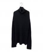MM6 Maison Margielaエムエムシックスメゾンマルジェラ）の古着「タートルネックニット」｜ブラック