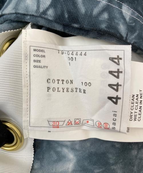 sacai（サカイ）sacai (サカイ) タイダイ柄レースアップカットソー グレー サイズ:1の古着・服飾アイテム