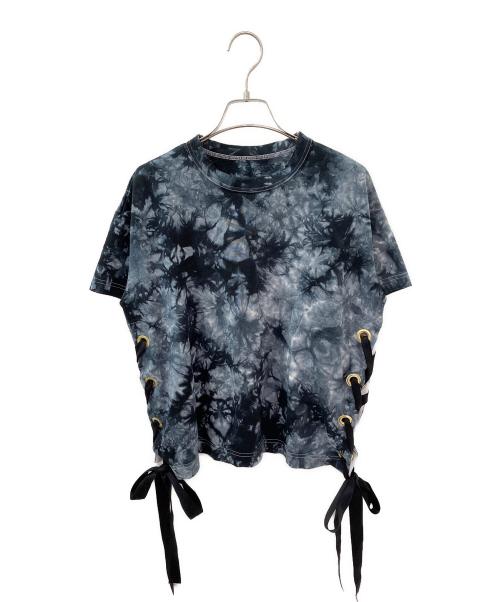sacai（サカイ）sacai (サカイ) タイダイ柄レースアップカットソー グレー サイズ:1の古着・服飾アイテム