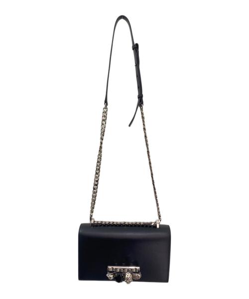ALEXANDER McQUEEN（アレキサンダーマックイーン）ALEXANDER McQUEEN (アレキサンダーマックイーン) ジュエルド サッチェル ブラックの古着・服飾アイテム