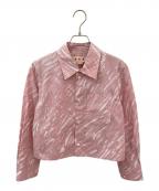 MARNIマルニ）の古着「ロゴシャツ」｜ピンク